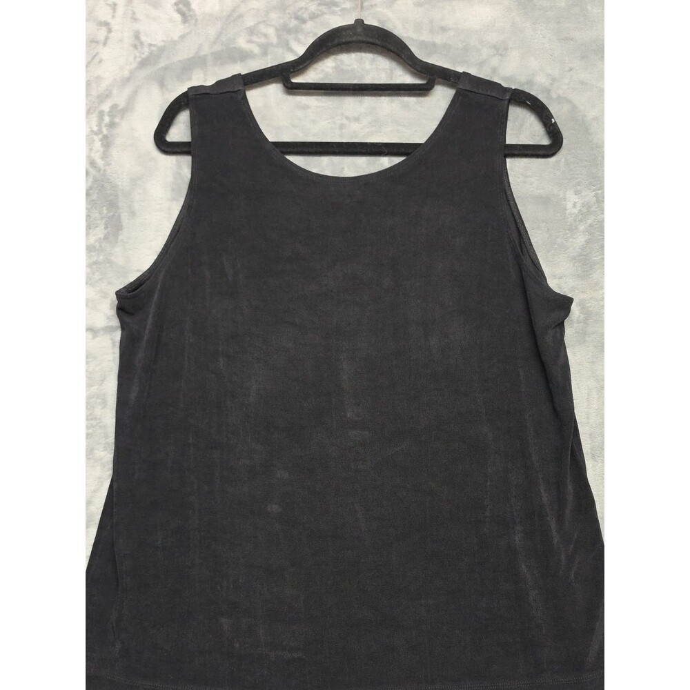Chico's Black Scoop Neck Tank Top Sz 2(Lg)